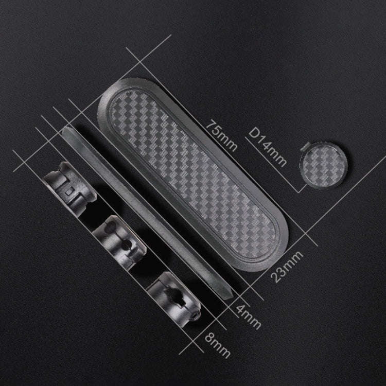 Car Carbon Fiber Magnetic Clamp Cable Storage Box Creative Desktop Hub Organizer, Desktop Hub Org...