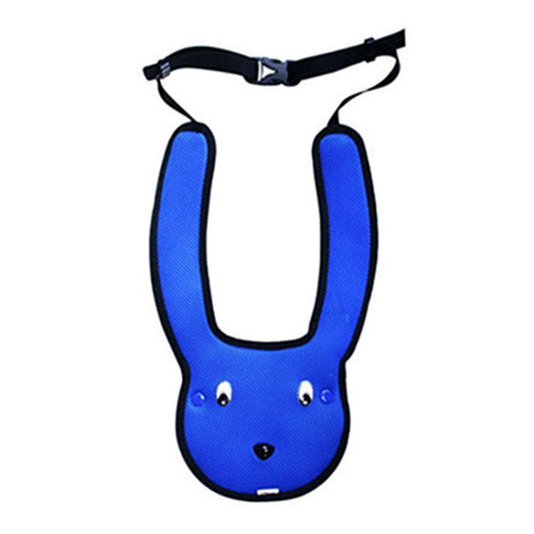 Car Child Rabbit Double Shoulder Seat Belt Adjuster, Blue, Red