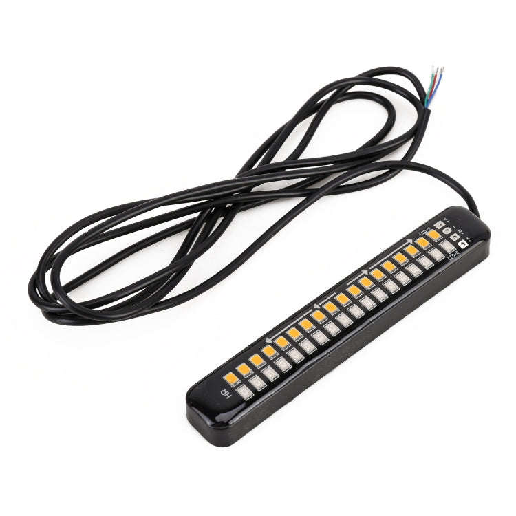 105mm DC12-24V / 1.6W Motorcycle LED Dynamic Blinker Side Lights Flowing Water Brake Lamp Turn Si...