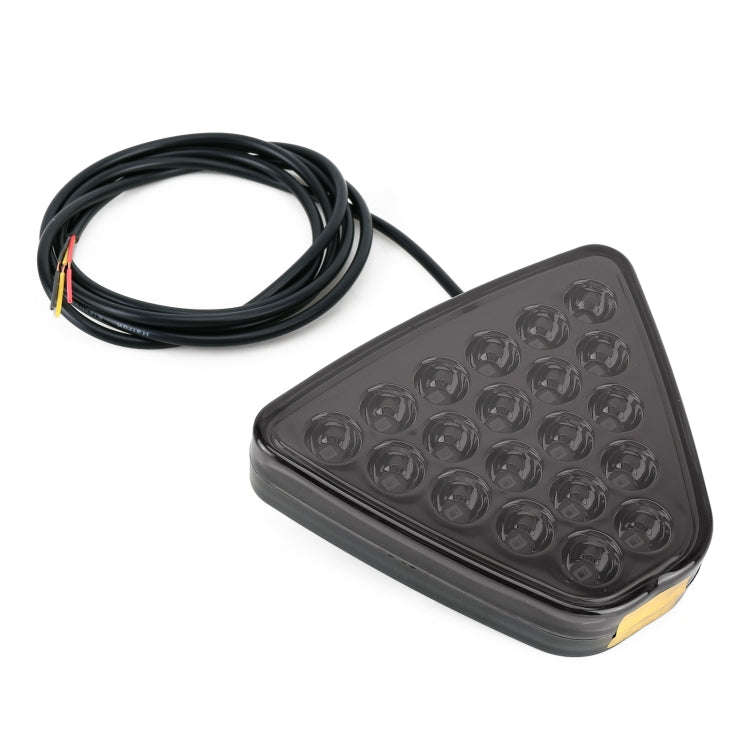 DC12V 1W Car Triangle Highlight Brake Lights Reversing Light with 20LEDs SMD-3528, Triangle (Blac...