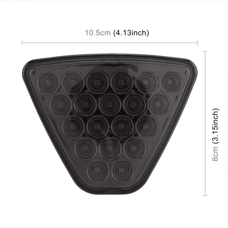 DC12V 1W Car Triangle Highlight Brake Lights Reversing Light with 20LEDs SMD-3528, Triangle (Blac...