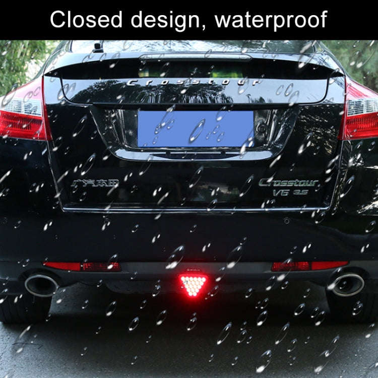 DC12V 1W Car Triangle Highlight Brake Lights Reversing Light with 20LEDs SMD-3528, Triangle (Blac...