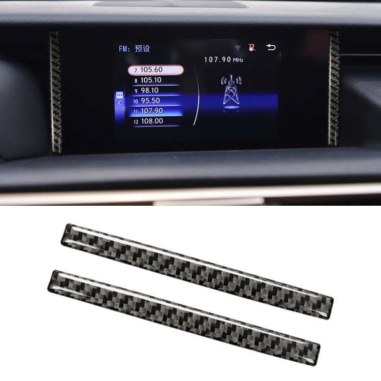 Car Carbon Fiber Navigation Decorative Sticker for Lexus IS250 2013-, Left Drive, Navigation