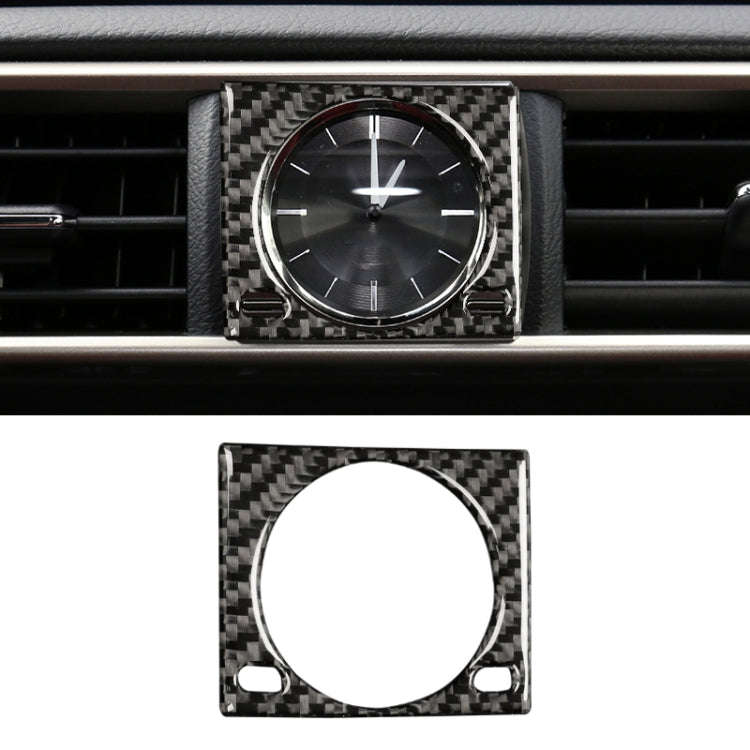 Car Carbon Fiber Clock Box Decorative Sticker for Lexus IS250 2013-, Left Drive, Clock Box