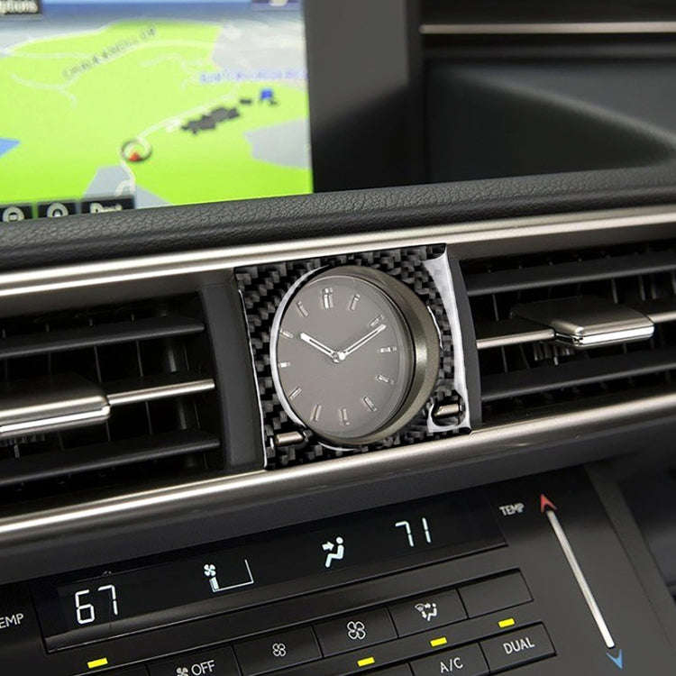 Car Carbon Fiber Clock Box Decorative Sticker for Lexus IS250 2013-, Left Drive, Clock Box