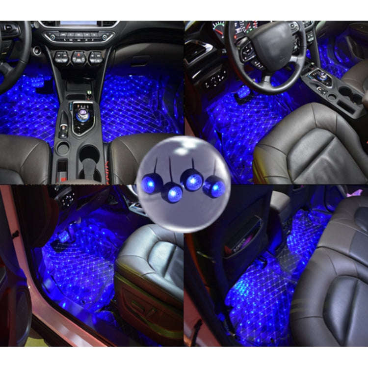 Universal Car  LED Atmosphere Lights Emergency Foot Light Voice Control Version, Voice Control Ve...
