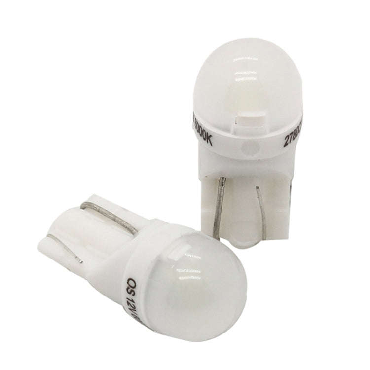 20 PCS T10 DC12V / 0.25W / 6500K / 20LM Car Round Head Plug-in Bubble Reading Light with 1LEDs SM...