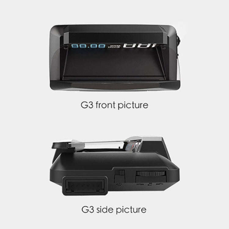 H400G Car 3.5 inch GPS Mode HUD Head-up Display Support Speed / Time / Distance Display, H400G