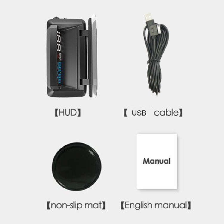 H400G Car 3.5 inch GPS Mode HUD Head-up Display Support Speed / Time / Distance Display, H400G