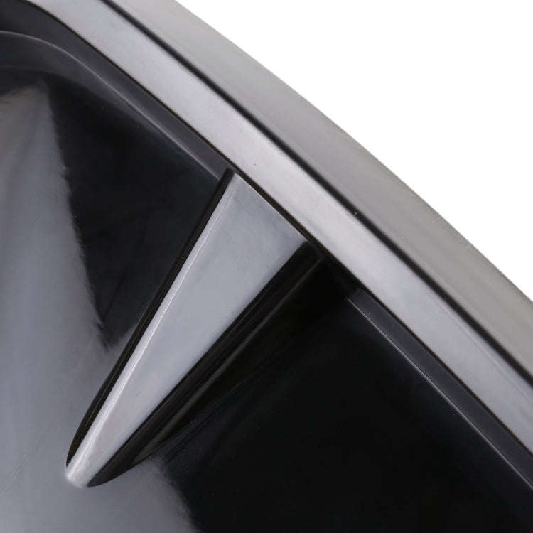 2 PCS Car Soft Silicone Decorative Sticker Outside Sticker, Bright Black, Bright Black