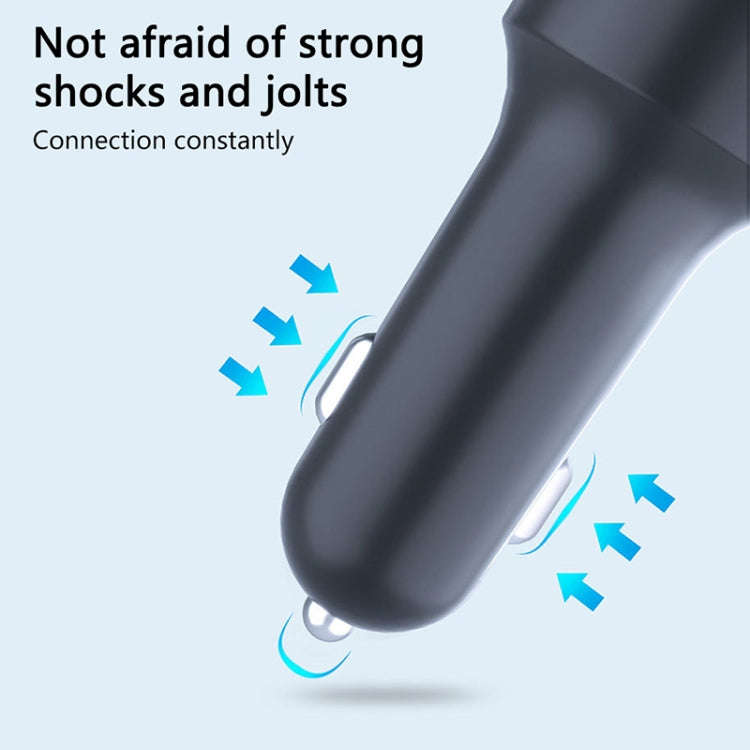 C12 Multifunctional Car Dual USB Charger Bluetooth FM Transmitter with Atmosphere Light, C12