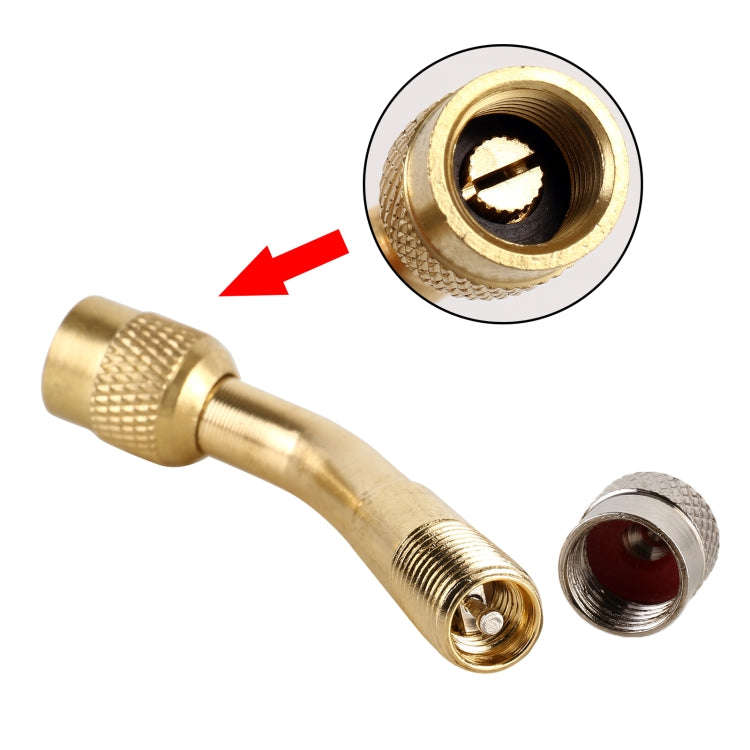 10 PCS Balance Car Inflatable Nozzle Extension Rod Elbow Extension Nozzle, Angle: 135 Degree, 135...