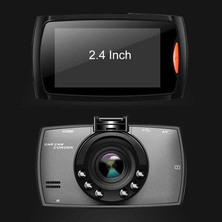 G30 2.4 inch Car 480P Single Recording Driving Recorder DVR Support Parking Monitoring / Loop Rec...
