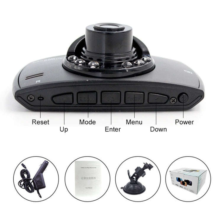 G30 2.4 inch Car 480P Single Recording Driving Recorder DVR Support Parking Monitoring / Loop Rec...