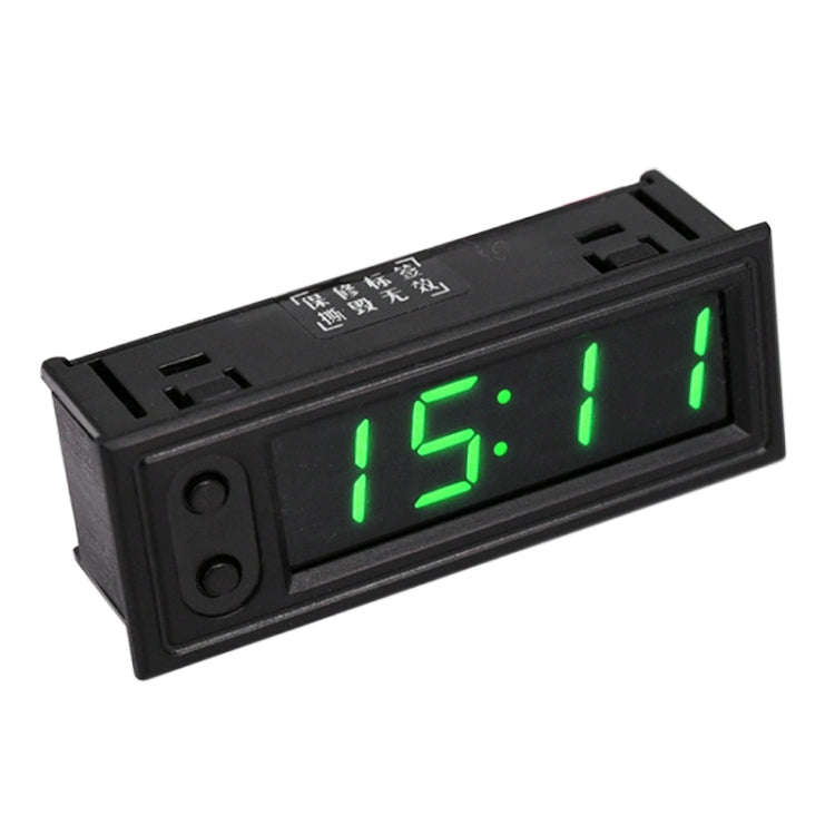 3 in 1 Car High-precision Electronic LED Luminous Clock + Thermometer + Voltmeter, 3 in 1 Green, ...