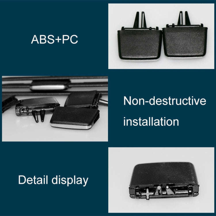 Car Front Air Conditioning Exhaust Switch Paddle Air Conditioning Leaf Clip for BMW 3 Series E90,...