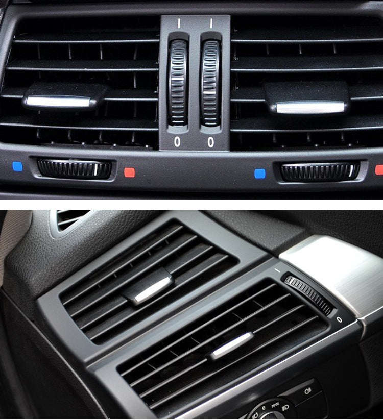 Car Front Air Conditioning Exhaust Switch Paddle Air Conditioning Leaf Clip for BMW X5 / X6, Left...