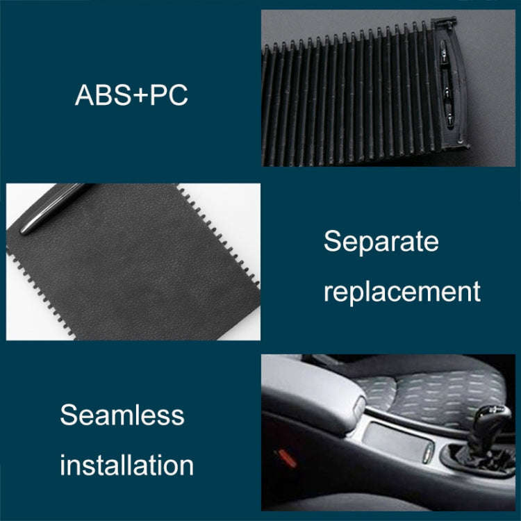 Car Water Cup Holder Roller Blind Zipper Storage Box Trim for Mercedes-Benz W203 Before 2007, For...
