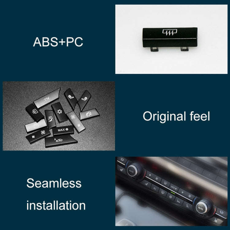 Car Air Conditioner Panel Switch Button 11-button 61319313923 for BMW  F10 / F07 / F02, 11-button