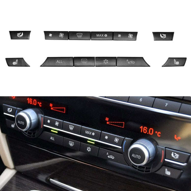 Car Air Conditioner Panel Switch Button 12-button 61319313923 for BMW  F10 / F07 / F02, 12-button