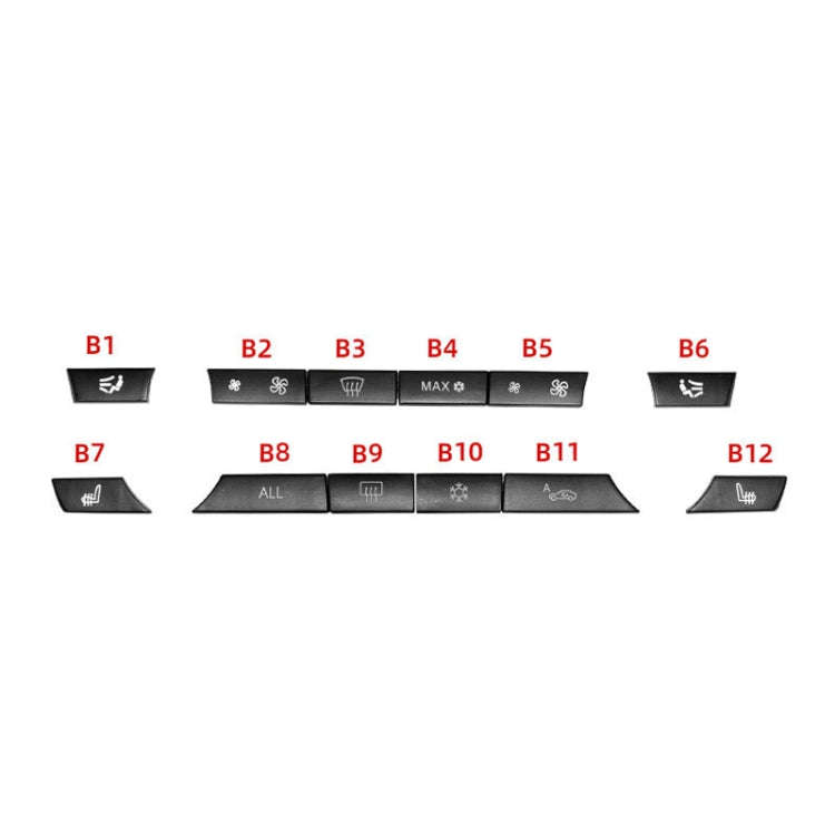 Car Air Conditioner Panel Switch Button 12-button 61319313923 for BMW  F10 / F07 / F02, 12-button