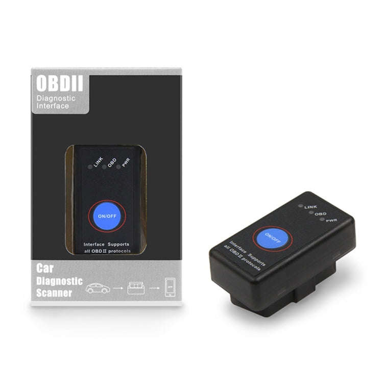 Mini Bluetooth 4.0 ELM327 OBD Car Fault Diagnostic Scanner with Power Switch, Bluetooth 4.0 with ...