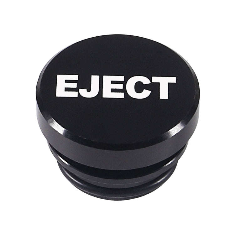 2 PCS Car / Motorcycle EJECT Letter Metal Cigarette Lighter Dust Cover, EJECT (Black), EJECT (Red)
