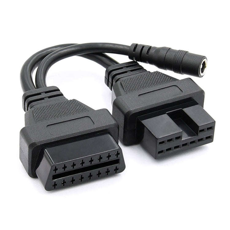 12Pin to 16Pin Car OBD2 Conversion Cable OBDII Diagnostic Adapter Cable for Mitsubishi, 12Pin to ...