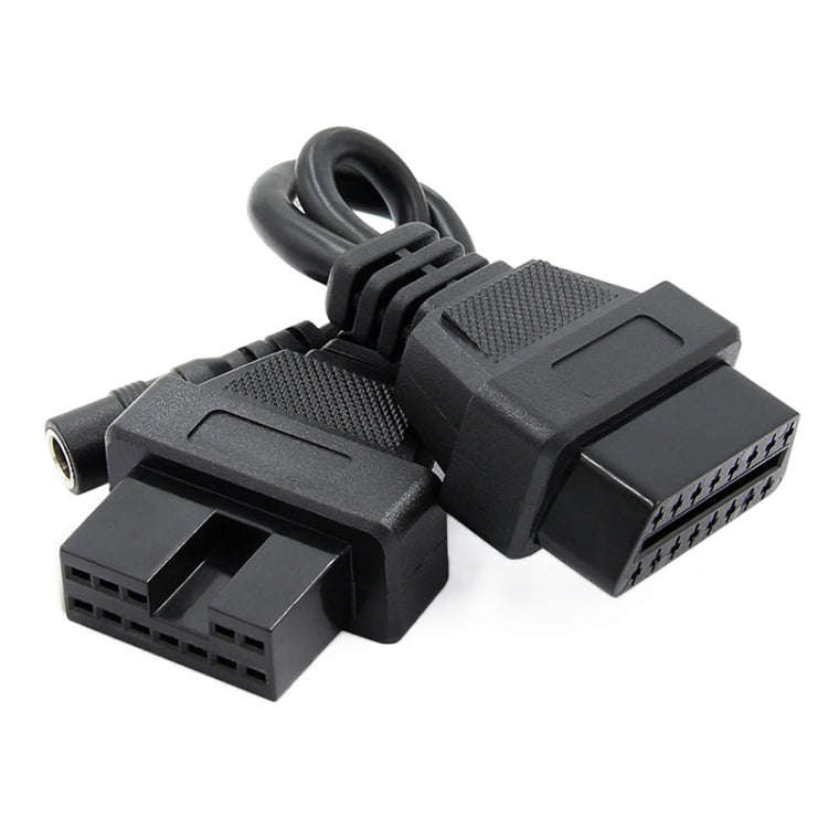 12Pin to 16Pin Car OBD2 Conversion Cable OBDII Diagnostic Adapter Cable for Mitsubishi, 12Pin to ...