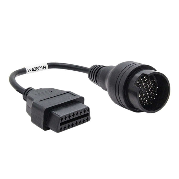 38Pin to 16Pin Truck OBD2 Conversion Cable OBDII Diagnostic Adapter Cable for Iveco, 38Pin to 16P...