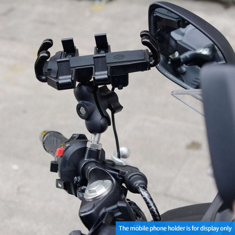 WUPP PJ-416A1 YF-213 Motorcycle Rearview Mirror Mount M8 Bracket Fixed Ball Head, M8
