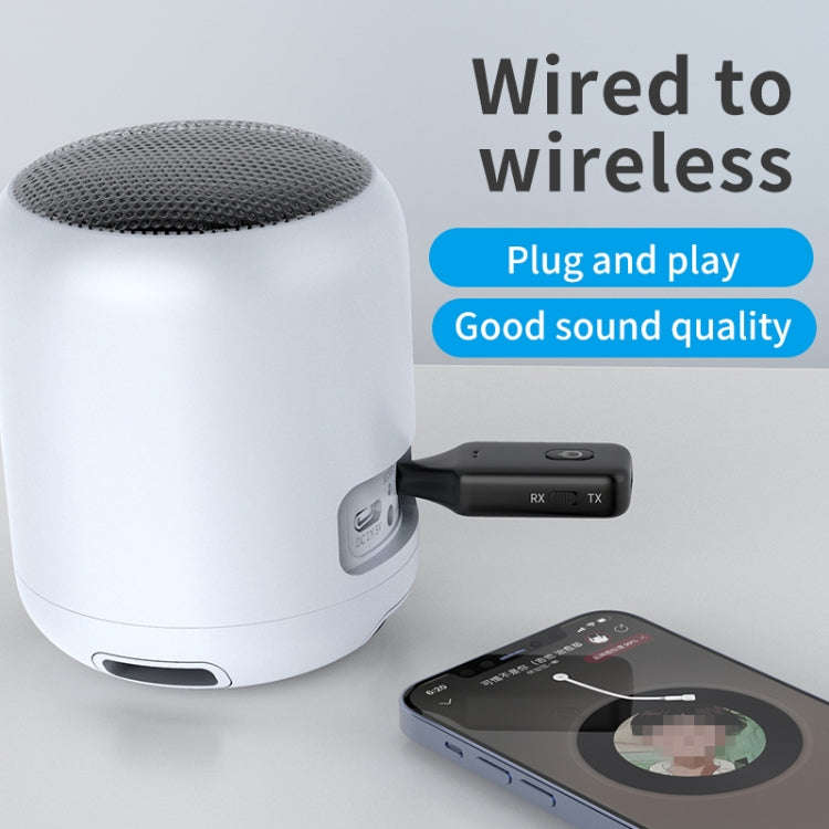 A60 3 in 1 Car Bluetooth Receiver Transmitter 3.5AUX Hands-free Call, A60