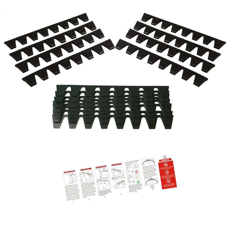 Car Modified Bumper Guard Kit Black, Black