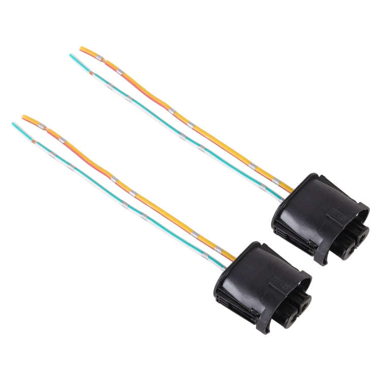 1 Pair Car H11 Bulb Holder Base Female Socket with Cable for BMW, For BMW