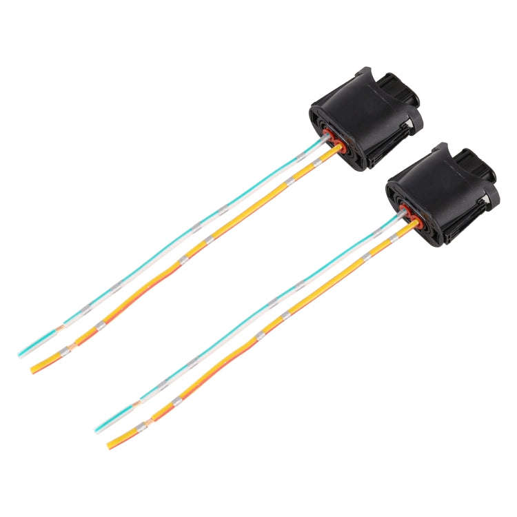 1 Pair Car H11 Bulb Holder Base Female Socket with Cable for BMW, For BMW