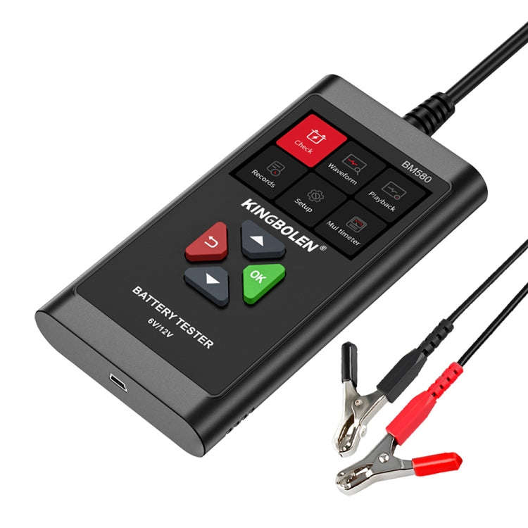 KINGBOLEN BM580 6V 12V Car Digital Load Battery Tester, BM580