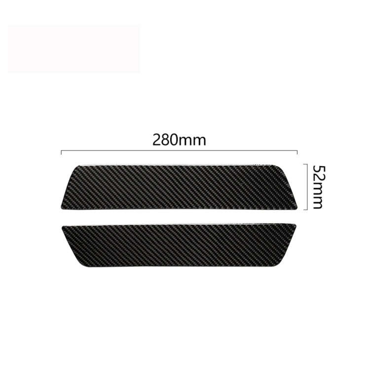 2 PCS Carbon Fiber Car Back Door Threshold Decorative Sticker for Tesla Model 3, Back Door Threshold