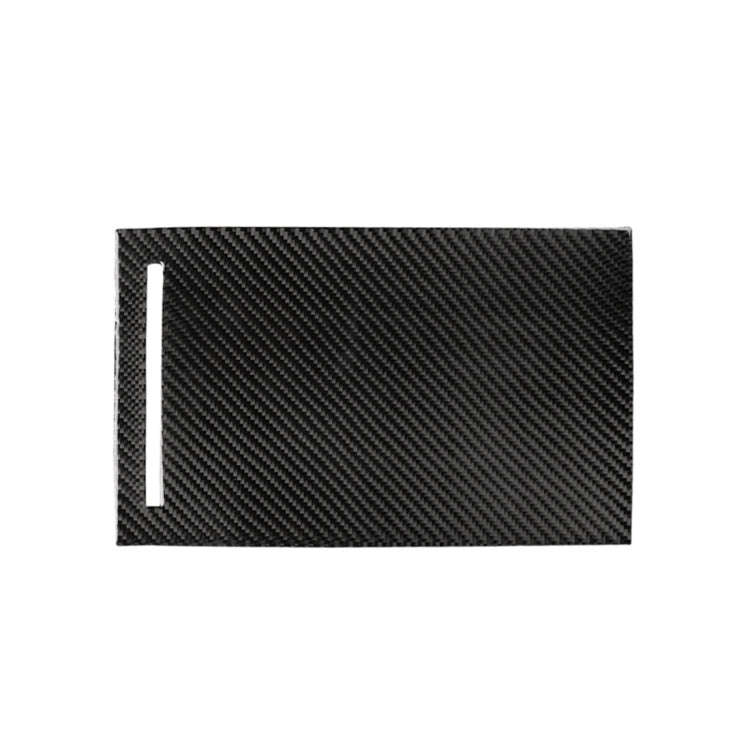Carbon Fiber Car Storage Box Panel Decorative Sticker for Tesla Model X, Storage Box Panel