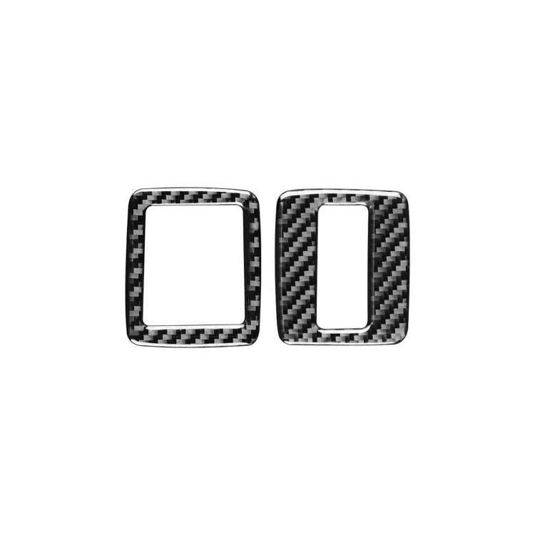 2 PCS / Set Carbon Fiber Car Window Buttons Decorative Sticker for Volkswagen Scirocco 2009-2016,...