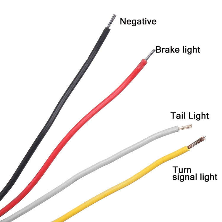 MK-013 Spotlight Dynamic Car Tail Light Signal Lamp Indicator Strobe Flashing Warning Light 12-24...