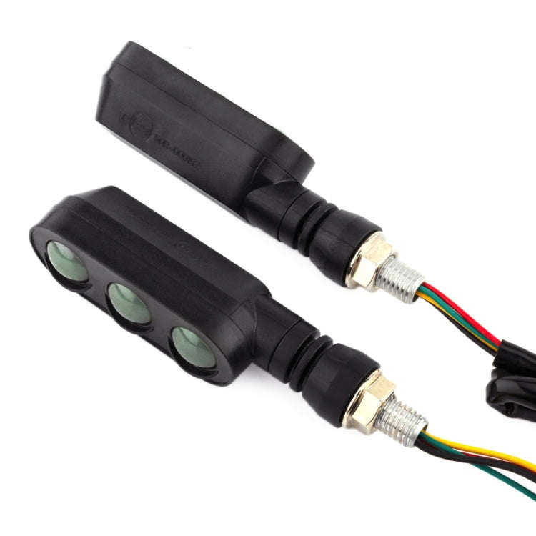 2 PCS KC050 Motorcycle LED Turn Signal Running Brake Light, KC050