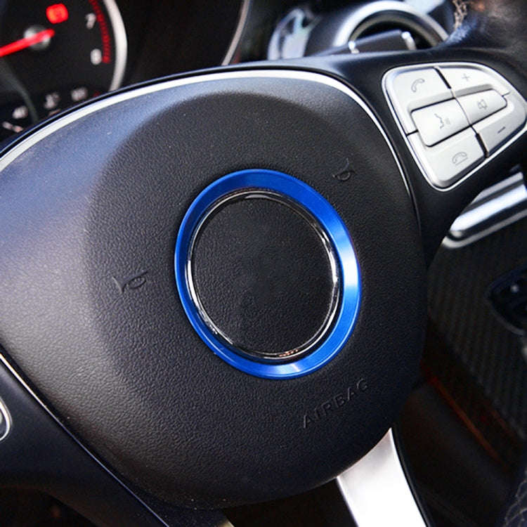 Car Steering Wheel Decorative Ring Cover for Mercedes-Benz,Inner Diameter: 5.6cm, 5.6cm (Blue), 5...