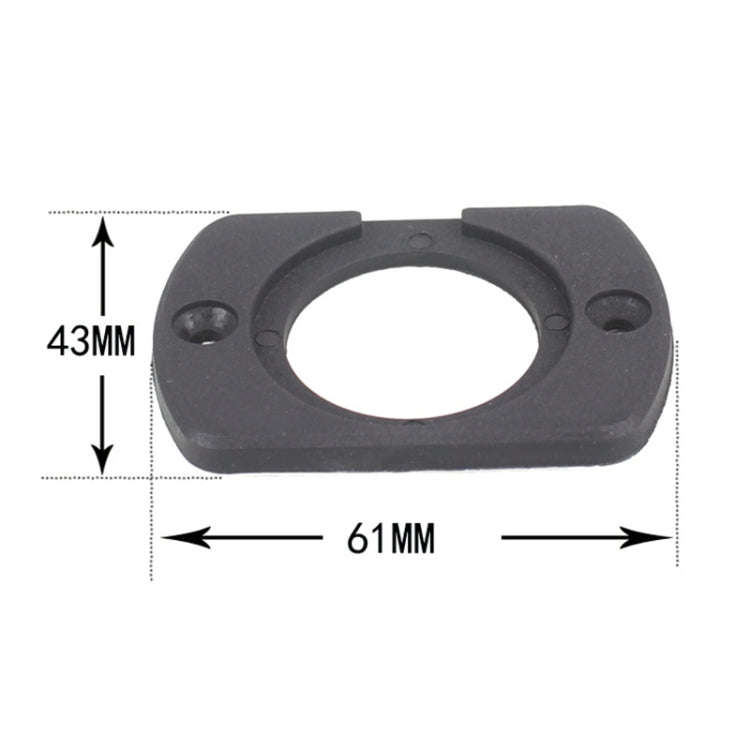 5 PCS 1 Hole Car Modified USB Charging Voltmeter Cigarette Lighter Panel, 1 Hole