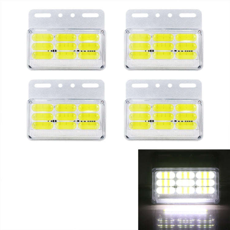 4 PCS ZS-9001 DC24V 9D Waterproof Car / Truck Side Marker Indicator Lights Bulb Lamp, Blue Light,...