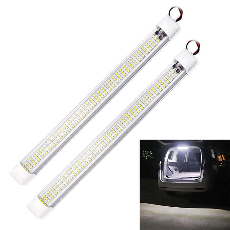 2 PCS ZS-3333 Top Switch Type 12-80V High Bright 108LEDs Car Dome Light Cabin Light Bar, ZS-3333 ...