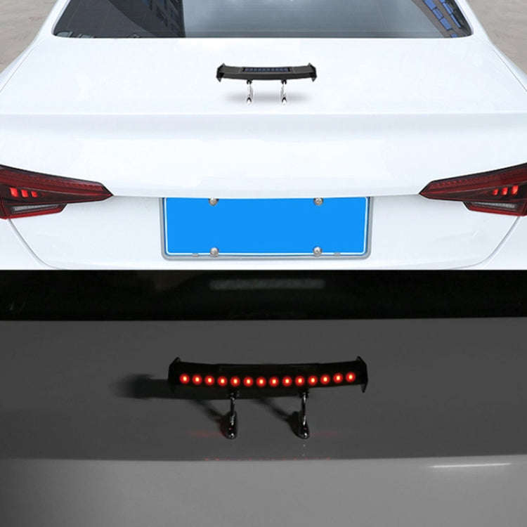 Car Mini Rear Wing with Light Solar Anti-collision Tail Light, Mini Rear Wing