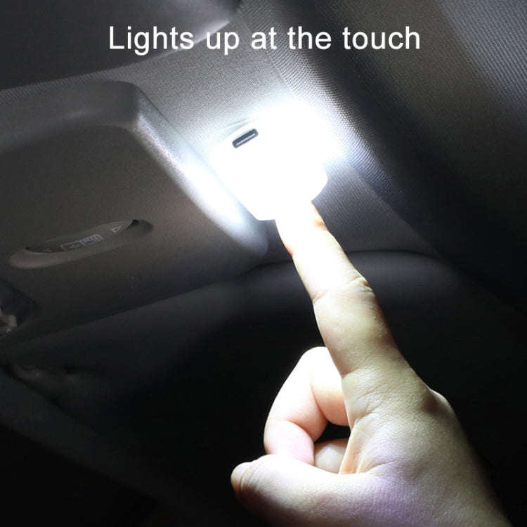 USB-C / Type-C Single Color Touch Switch Control Car Foot Ambient Light, Ice Blue Light, Pink Lig...