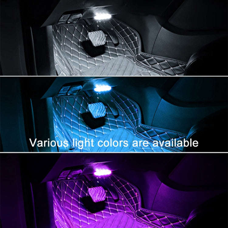 USB-C / Type-C Single Color Touch Switch Control Car Foot Ambient Light, Ice Blue Light, Pink Lig...