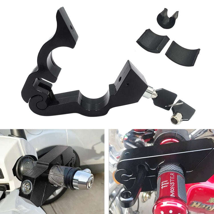 Motorcycle Aluminum Alloy Throttle Handle Lock, Throttle Handle Lock (Black), Throttle Handle Loc...