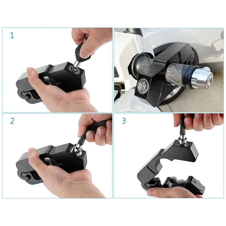 Motorcycle Aluminum Alloy Throttle Handle Lock, Throttle Handle Lock (Black), Throttle Handle Loc...